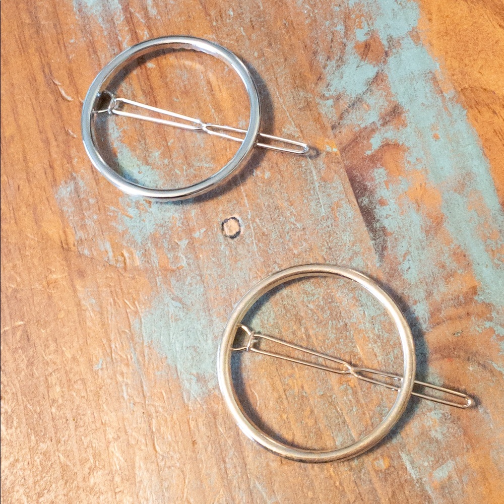 Minimalist Gold & Silver Hair Clips